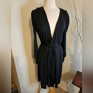 Black Wrap Dress Size M